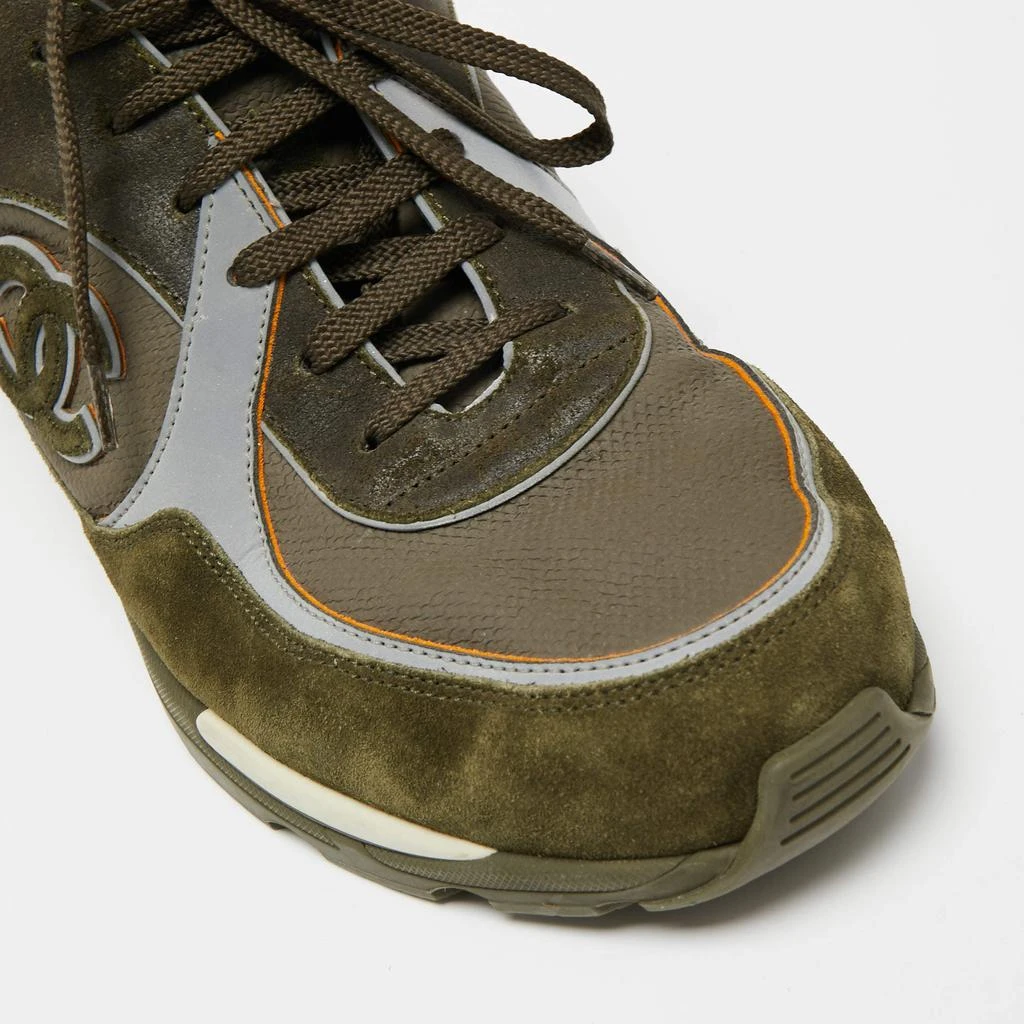 Chanel Multicolor Suede and Leather CC Low-Top Sneakers Size 43 商品