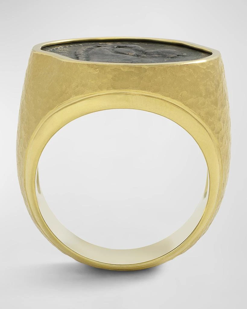 商品Jorge Adeler|Men's 18K Yellow Gold Carthage Horse Coin Ring,价格¥70014,第4张图片详细描述