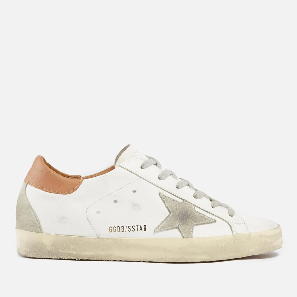 商品Golden Goose|Golden Goose Superstar Distressed Leather and Suede Trainers,价格¥4066,第1张图片