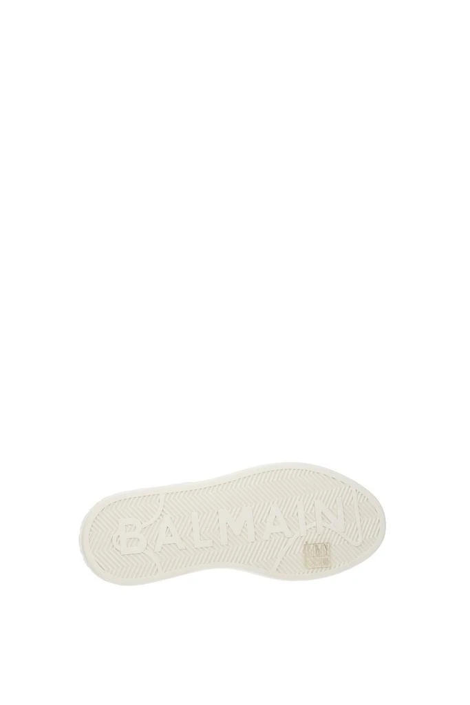 商品Balmain|Sneakers Fabric White Gold,价格¥1728,第5张图片详细描述