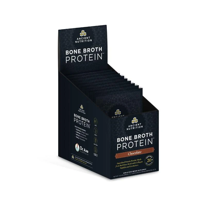 商品Ancient Nutrition|Bone Broth Protein® | - Single Serving 15 Count,价格¥417,第2张图片详细描述