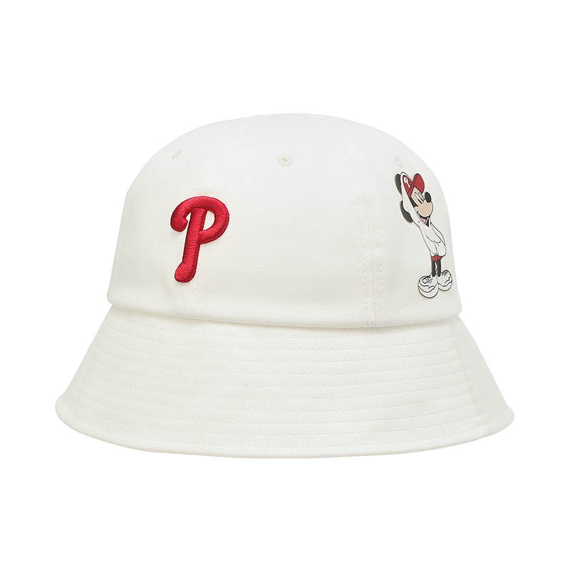 MLB X DISNEY P标 白色渔夫帽 32CPHK-10W-57商品第1张图片规格展示