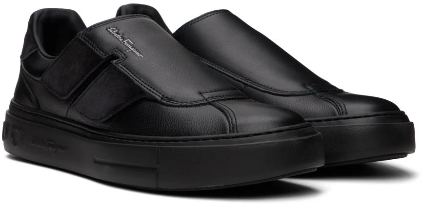 商品Salvatore Ferragamo|Black Velcro Sneakers,价格¥2616,第4张图片详细描述