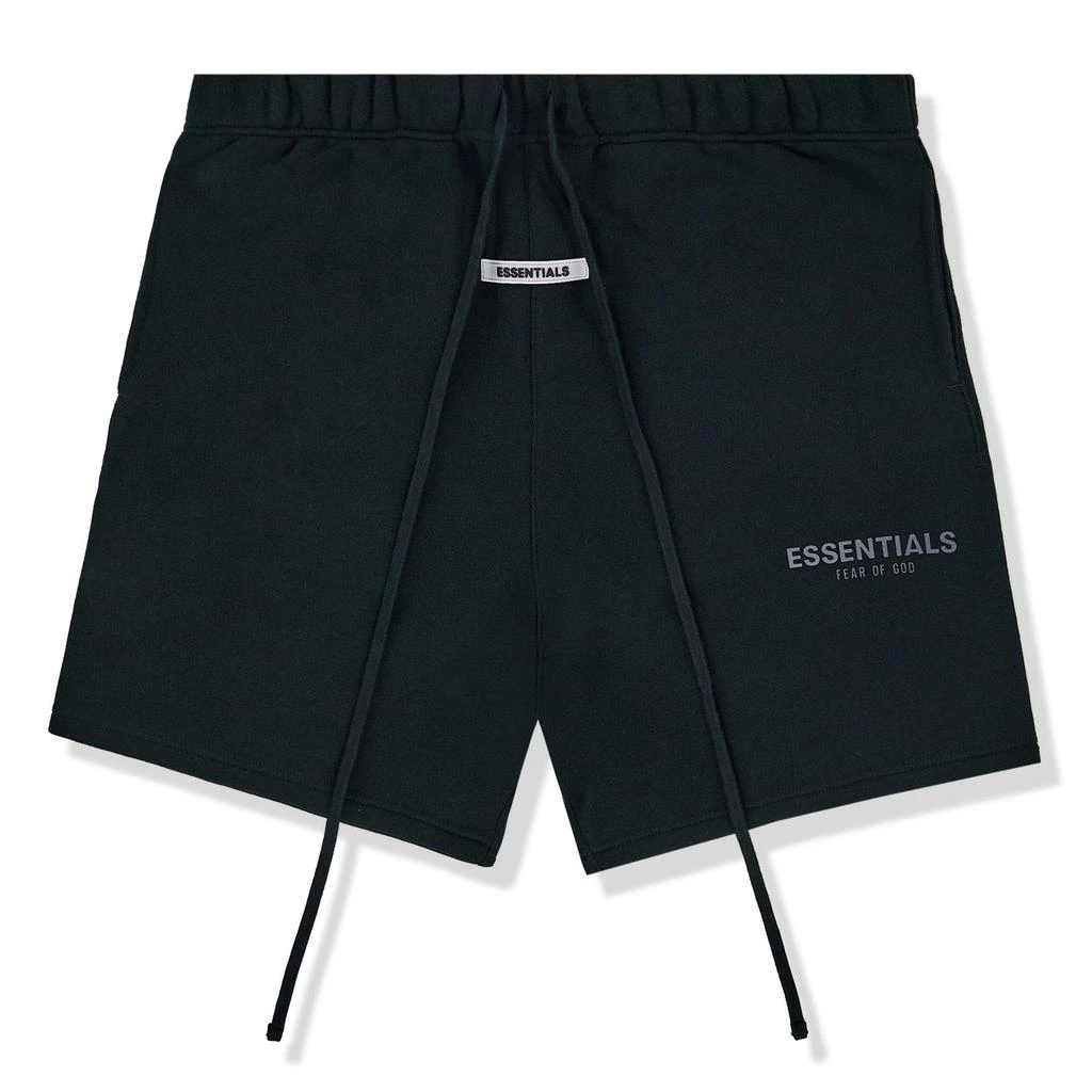 商品Essentials|Fear Of God Essentials Black Reflective Shorts,价格¥1026,第1张图片