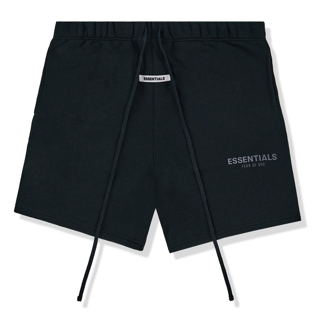 商品Essentials|Fear Of God Essentials Black Reflective Shorts,价格¥1035,第1张图片