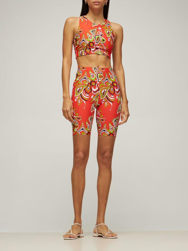 商品EMILIO PUCCI|Lycra Jersey Printed Bra Top,价格¥1638,第1张图片