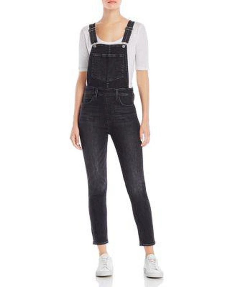 商品Levi's|女士紧身牛仔背带裤 Skinny Denim Overalls in Lay Over,价格¥713,第1张图片