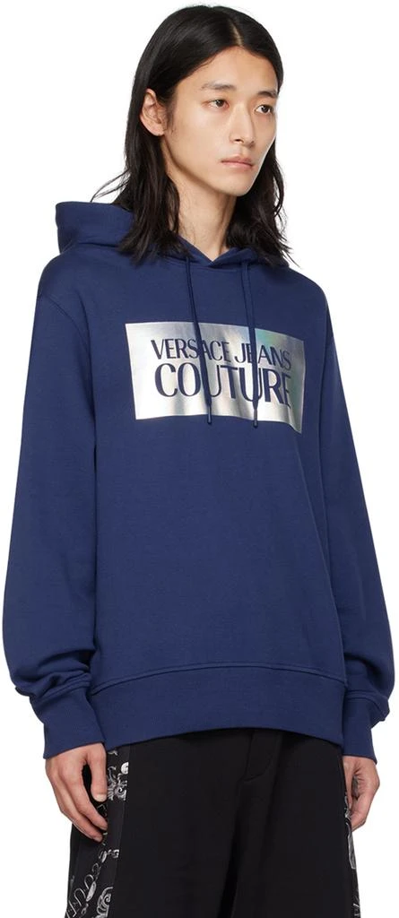 商品Versace|Navy Printed Hoodie,价格¥944,第2张图片详细描述