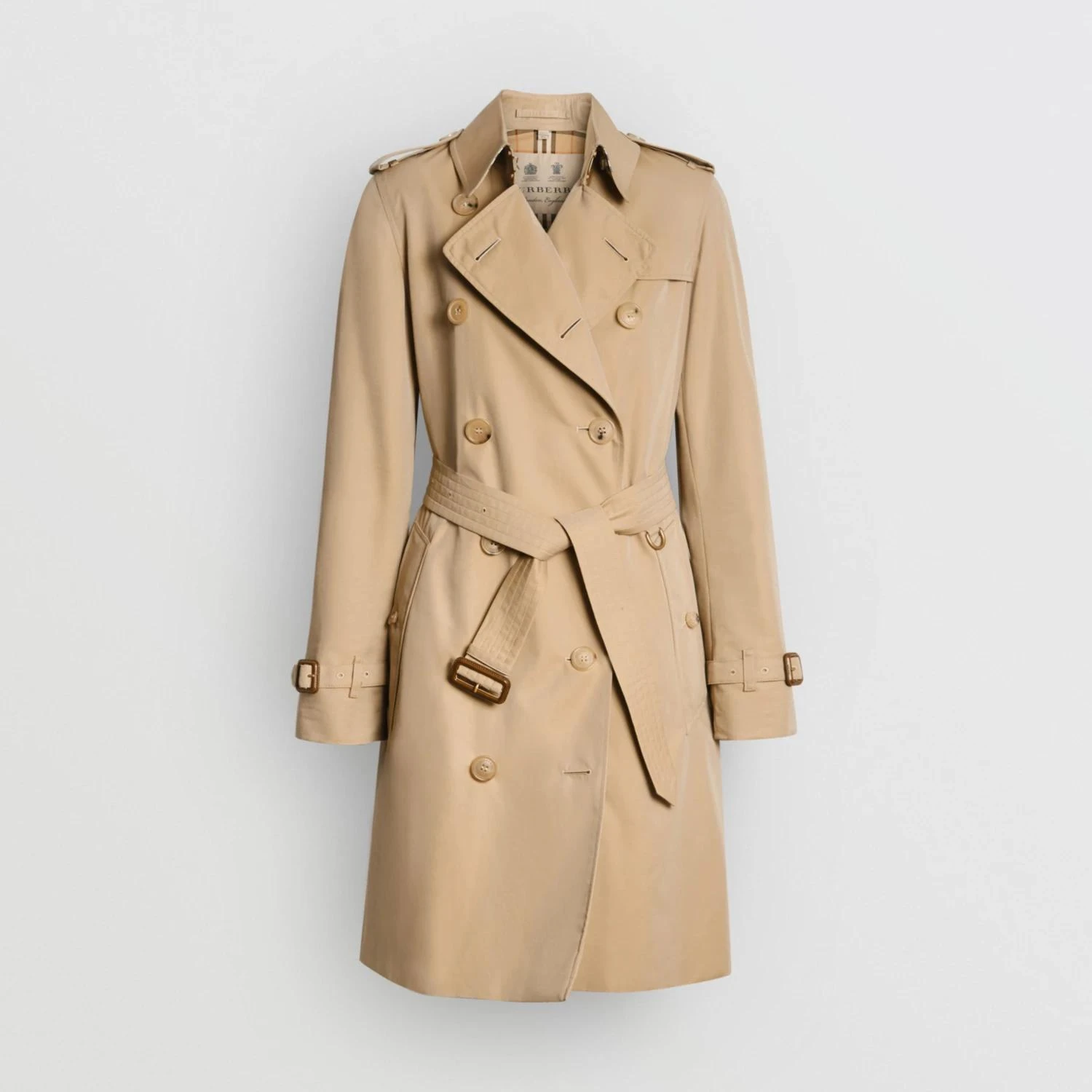 包邮包税【预售7天发货】 BURBERRY 24春夏 女士 风衣 肯辛顿版型 - Heritage Trench 风衣 40733731 商品