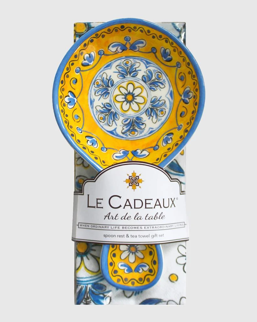 商品Le Cadeaux|Spoon Rest with Matching Tea Towel Set,价格¥265,第1张图片