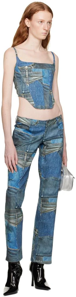 商品Miaou|Blue Atlas Trousers,价格¥796,第4张图片详细描述