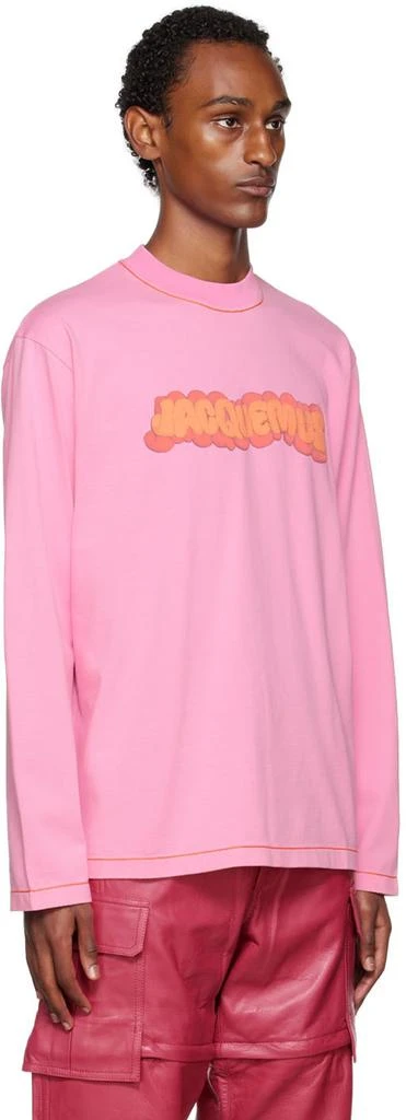 商品Jacquemus|Pink Le Papier 'Le T-Shirt Pate À Modeler' Long Sleeve T-Shirt,价格¥760,第2张图片详细描述