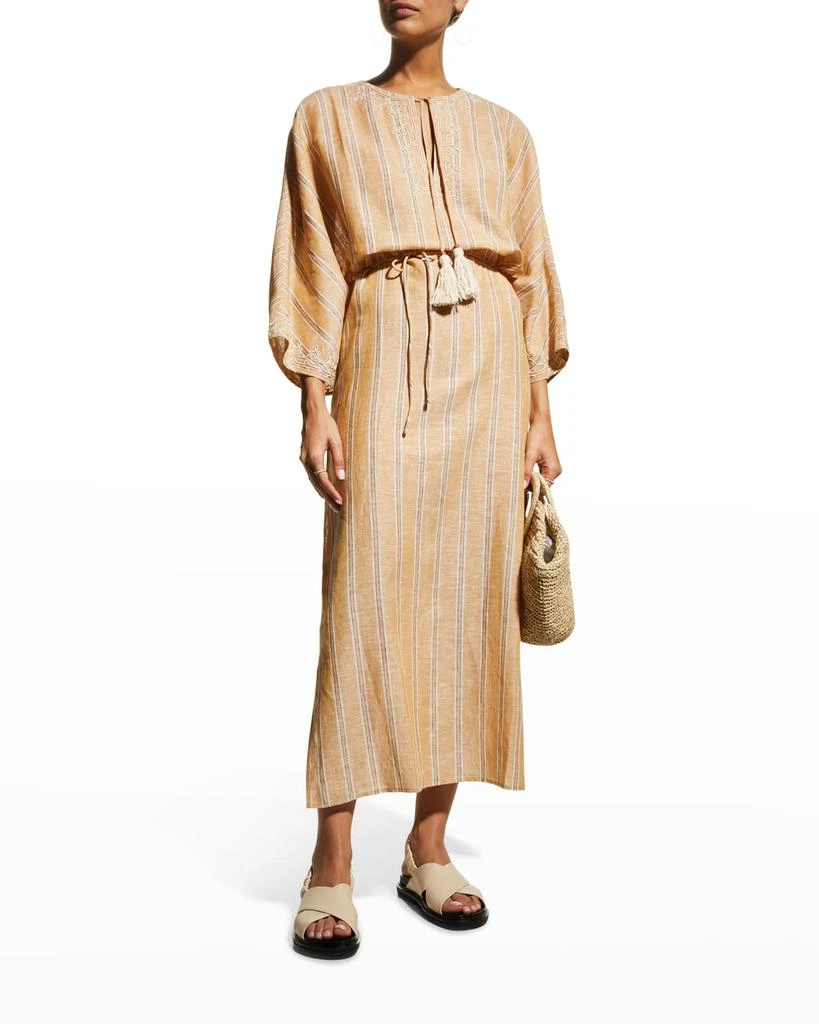 商品Tory Burch|Stripe Long Caftan Dress,价格¥1381,第1张图片