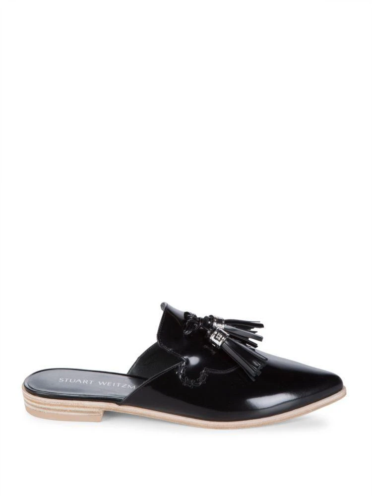 商品Stuart Weitzman|Slidealong 真皮穆勒鞋,价格¥3353,第5张图片详细描述