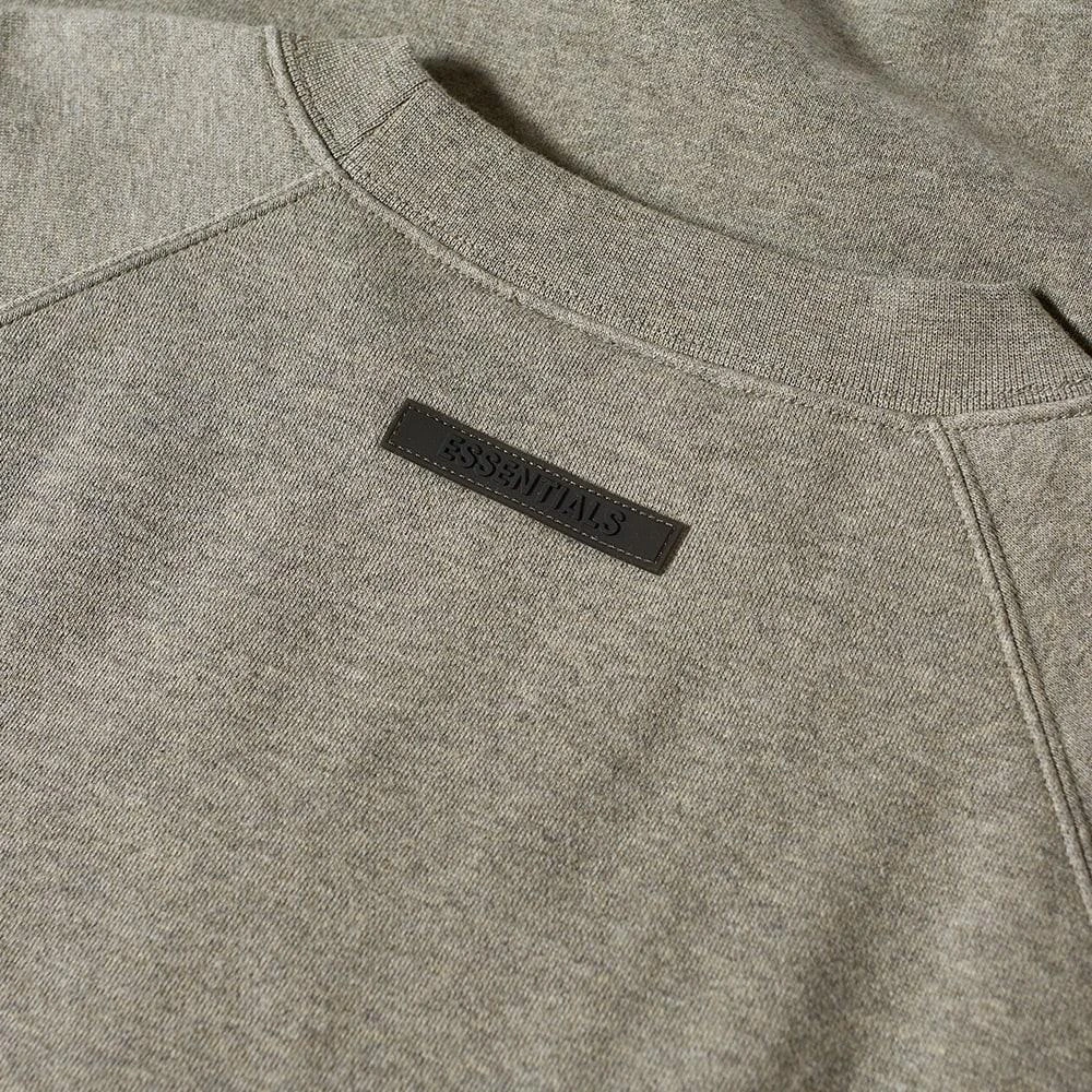 商品Essentials|Fear of God ESSENTIALS Summer Core Crew Sweat - Dark Heather Oatmeal,价格¥555,第3张图片详细描述