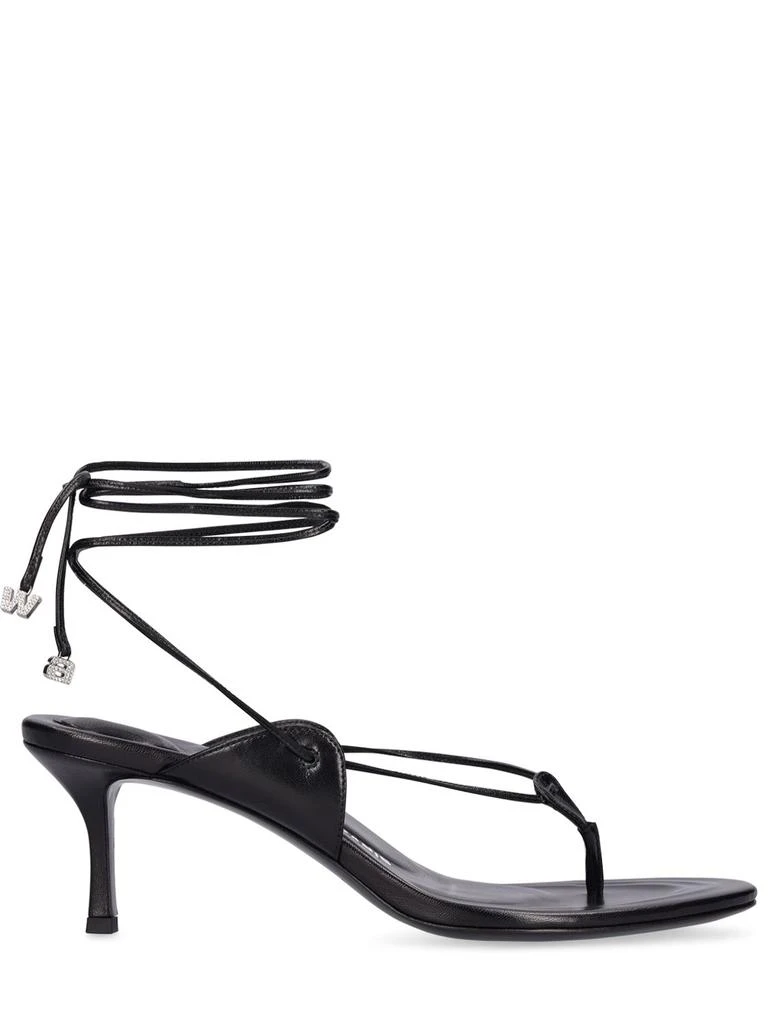 商品Alexander Wang|65mm Lucienne Leather Thong Sandals,价格¥1694,第1张图片