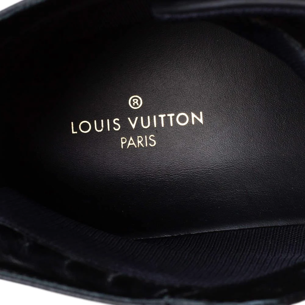 Louis Vuitton Black Leather Tattoo High Top Sneakers Size 42 商品