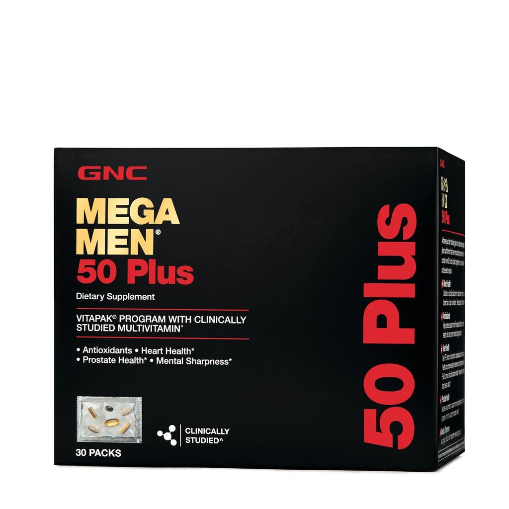 商品GNC|GNC Mega Men® 50 Plus Vitapak® Program,价格¥333,第1张图片