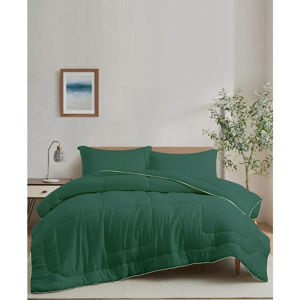 商品UNIKOME|All Season Satin Silky Down Alternative 3 Piece Comforter Set,价格¥1314,第1张图片