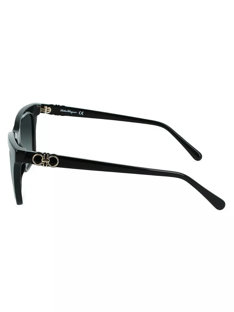 商品Salvatore Ferragamo|Gancini 55MM Modified Rectangle Sunglasses,价格¥1810,第4张图片详细描述