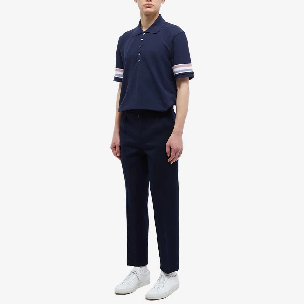 商品Thom Browne|Thom Browne Textured Cotton Polo Shirt,价格¥5407,第4张图片详细描述