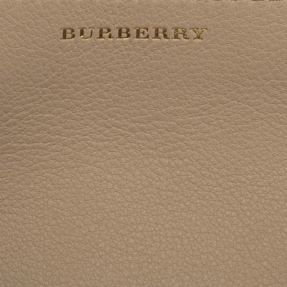 Burberry Beige/Brown Leather and Fabric Medium Grommet Hobo 商品