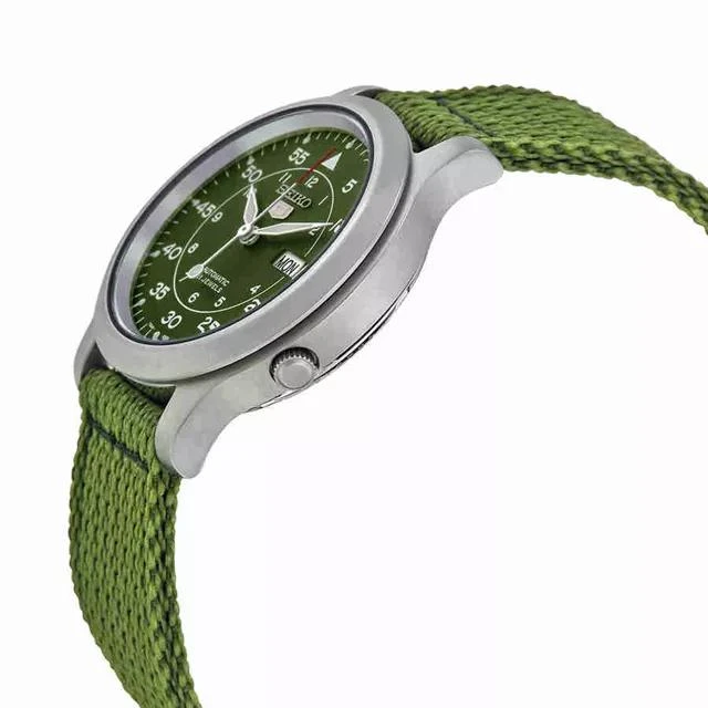 商品Seiko|Seiko 5 Green Dial Green Canvas Men's Watch SNK805,价格¥933,第2张图片详细描述