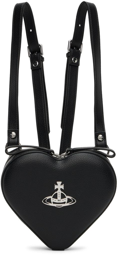 Black Mini Ella Heart Backpack商品第1张图片规格展示