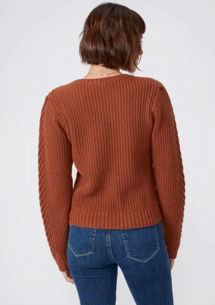 商品Paige|Elizabeth Cable Knit Sweater In Argan Oil,价格¥1348,第2张图片详细描述