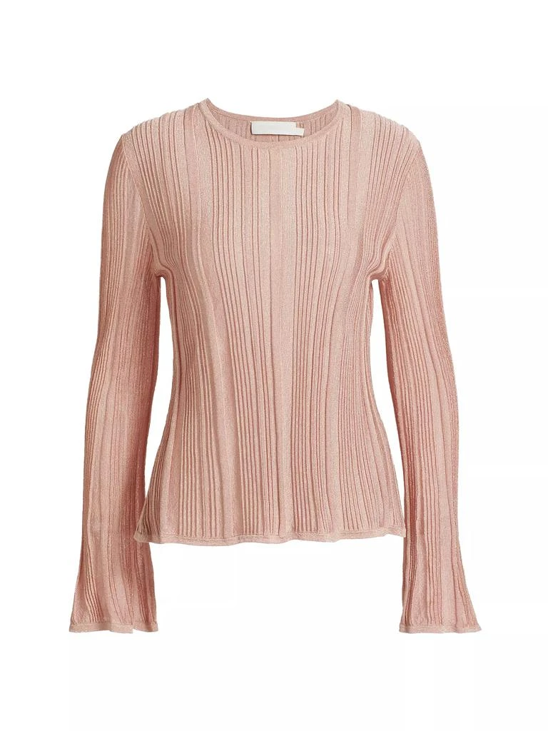 商品Zimmermann|Lucky Metallic Ribbed Top,价格¥2271,第1张图片