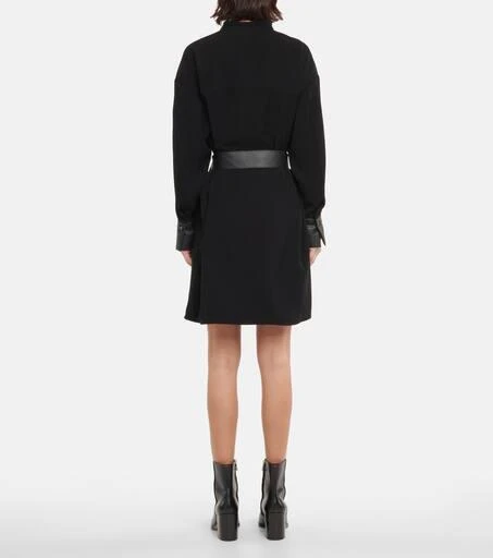 商品Vince|人造皮革边饰迷你连衣裙,价格¥2279,第3张图片详细描述