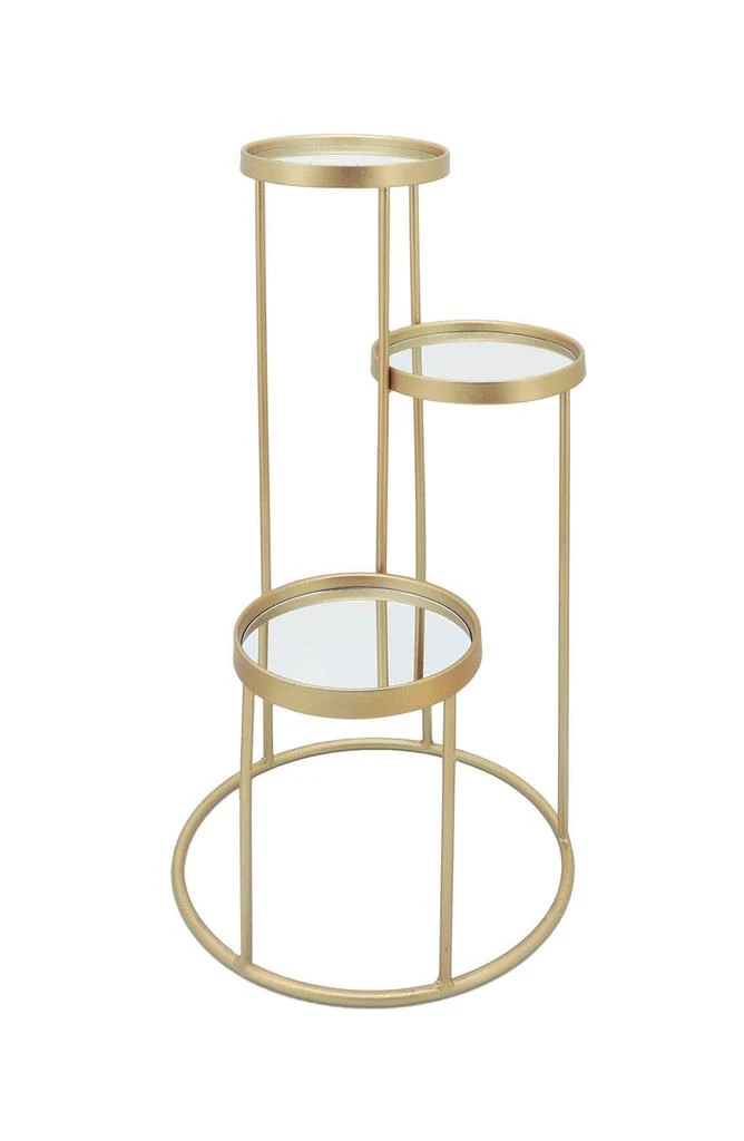商品SAGEBROOK HOME|Set of 2 Mirrored Triple Tiered Stands,价格¥2224,第2张图片详细描述