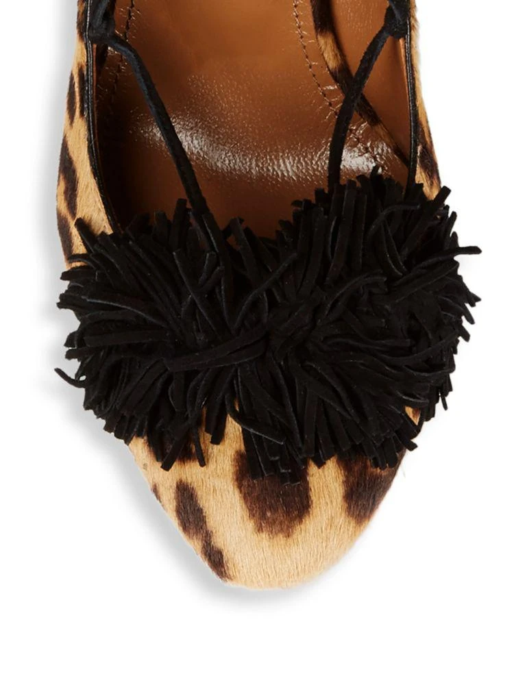商品Aquazzura|Wild Leopard-Print Calf Hair Pumps,价格¥1104,第3张图片详细描述