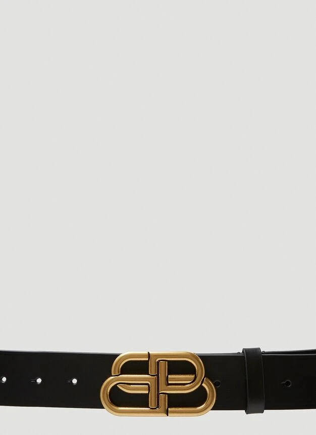商品Balenciaga|BB Buckle Belt in Black,价格¥4135,第1张图片