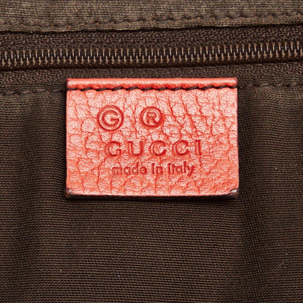Gucci Red GG Charm Dome Leather Handbag 商品