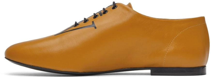 商品JW Anderson|Brown Logo Ballerina Oxfords,价格¥974,第3张图片详细描述