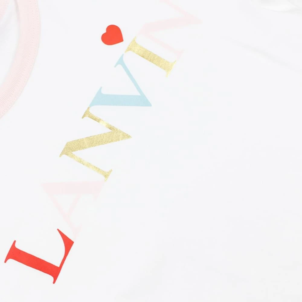 商品Lanvin|Ivory Multicoloured Logo T Shirt,价格¥361,第2张图片详细描述