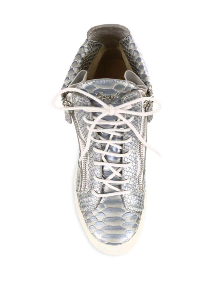 商品Giuseppe Zanotti|Lamay Lorenz Leather Wedge Sneakers,价格¥2385,第4张图片详细描述