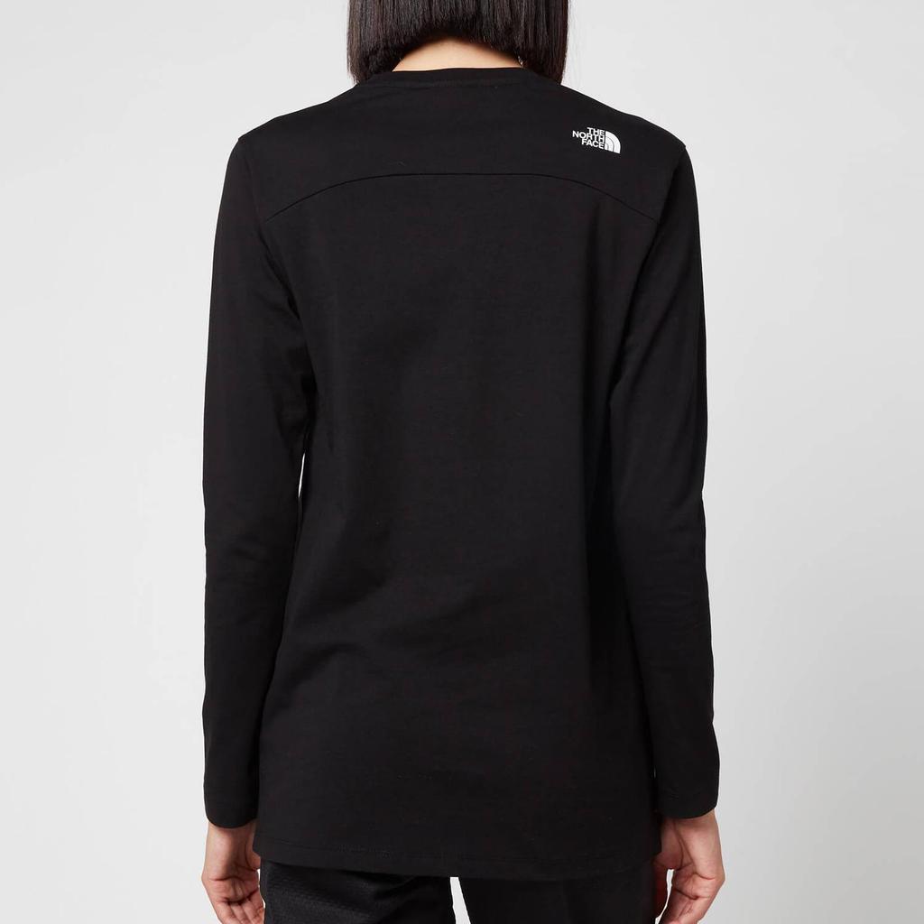 The North Face Women's Simple Dome Long Sleeve T-Shirt - TNF Black商品第2张图片规格展示