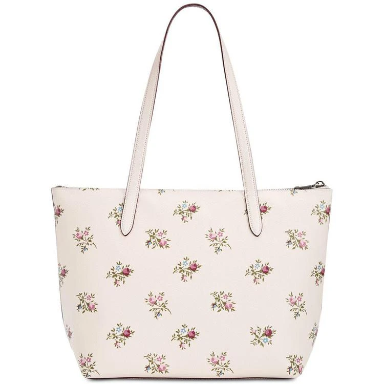 商品Coach|Taylor Cross Stitch Floral Print Small Tote,价格¥579,第5张图片详细描述