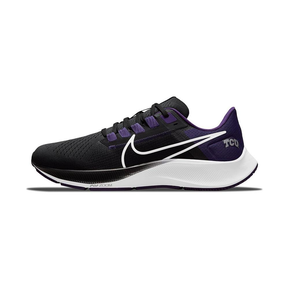 Men's and Women's Black TCU Horned Frogs Zoom Pegasus 38 Running Shoe商品第1张图片规格展示