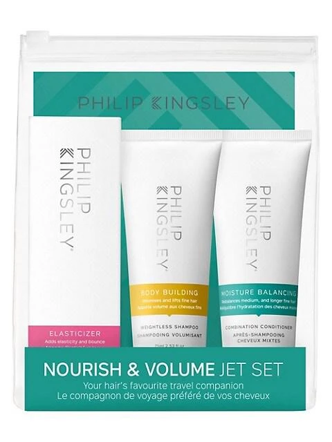 商品Philip Kingsley|Nourish & Volume 3-Piece Jet Set Collection,价格¥343,第1张图片