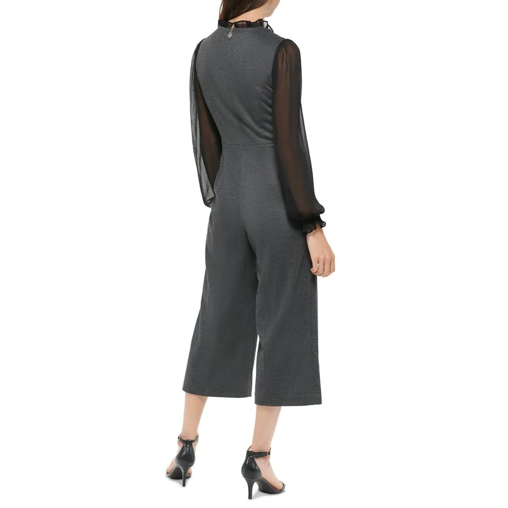 商品Tommy Hilfiger|Women's Tie-Neck Cropped Jumpsuit,价格¥585,第2张图片详细描述