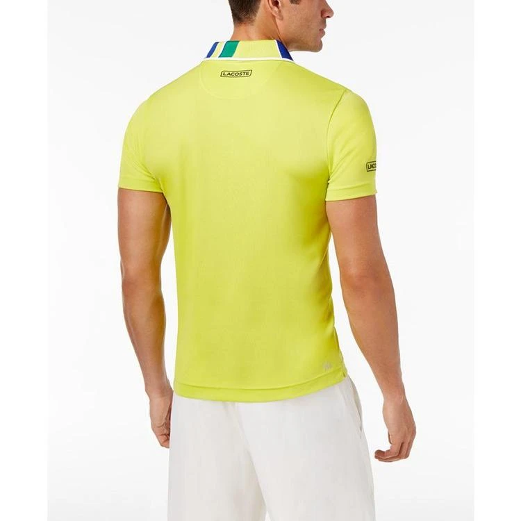商品Lacoste|Men's Jacquard-Collar UltraDry Performance Polo,价格¥263,第3张图片详细描述