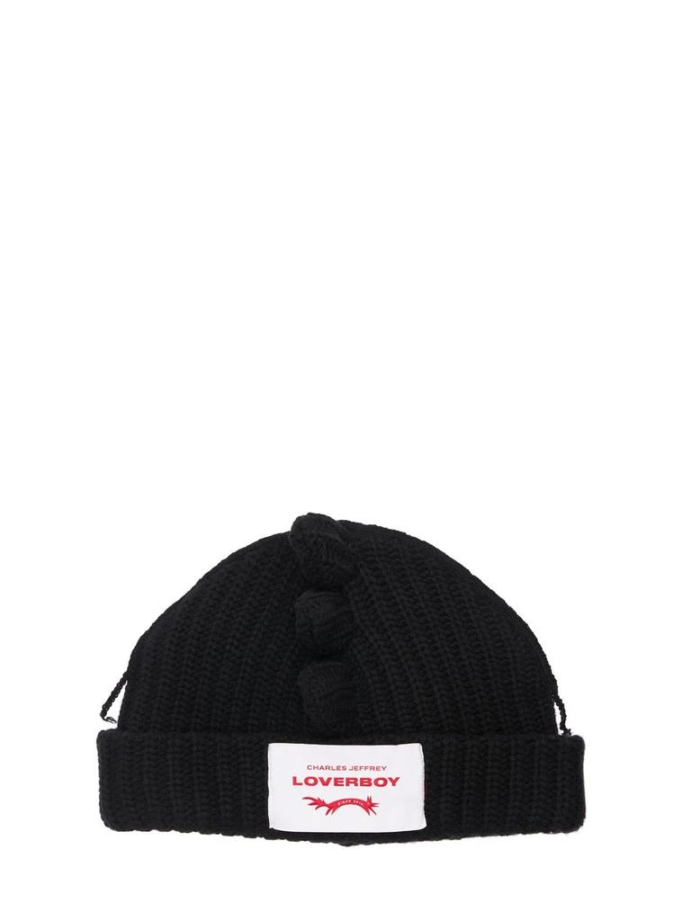 商品Charles Jeffrey Loverboy|Chunky Spikes Wool Blend Beanie Hat,价格¥751,第1张图片