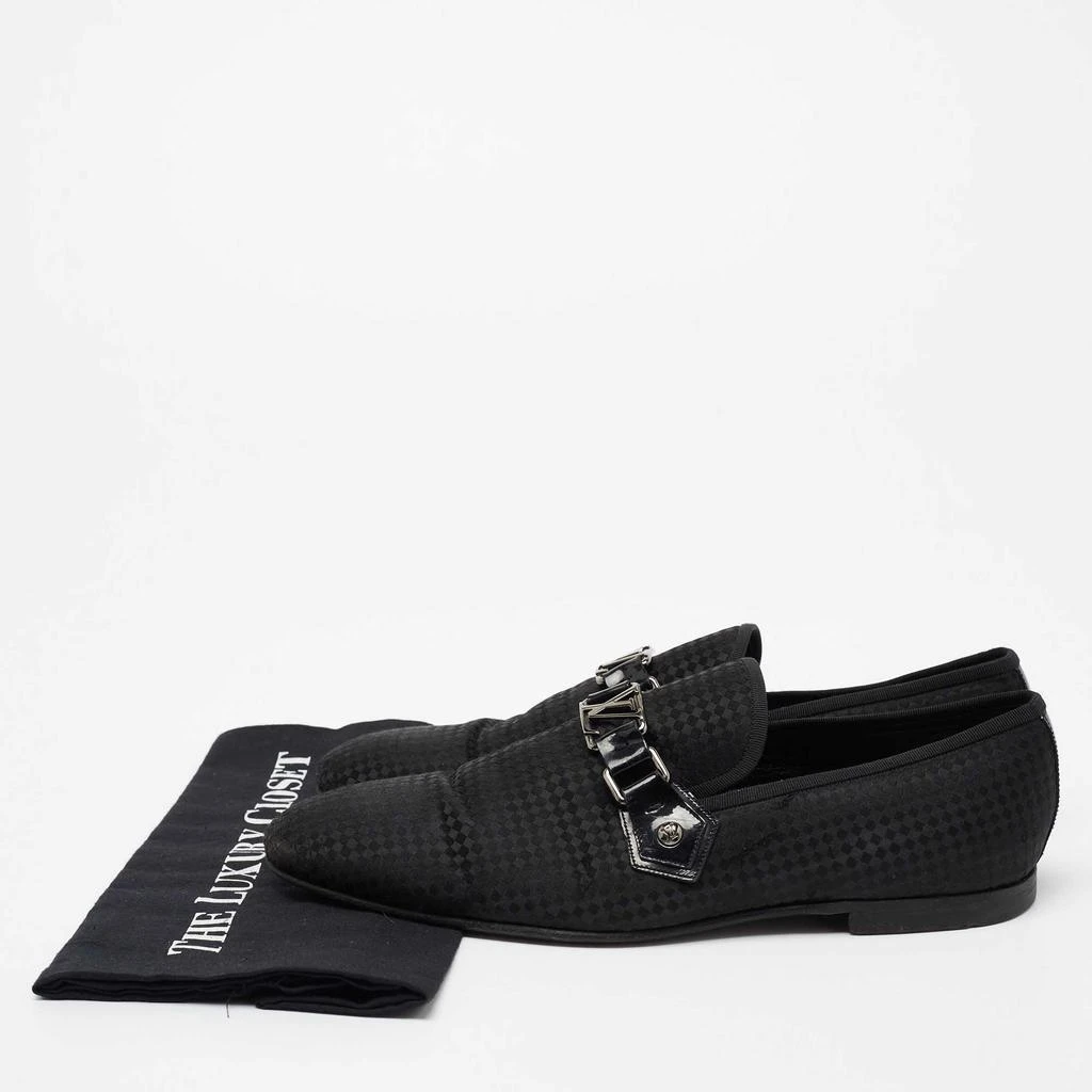 Louis Vuitton Black Petit Damier Fabric Monte Carlo Loafers Size 42.5 商品