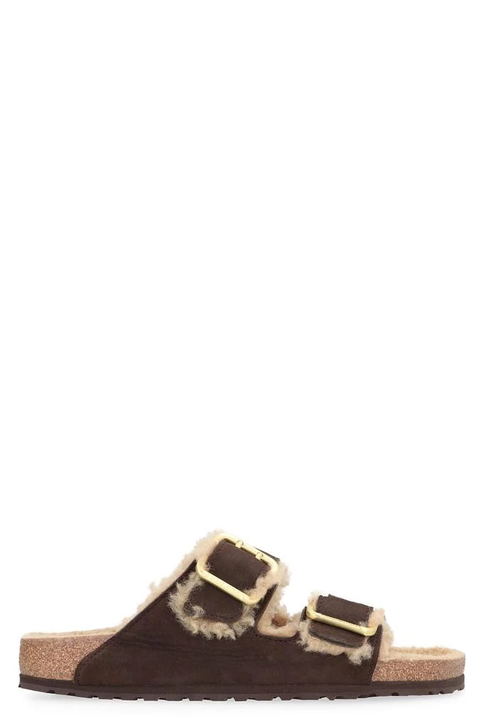 商品Birkenstock|Birkenstock Fur-Lined Double-Strap Sandals,价格¥1401,第1张图片