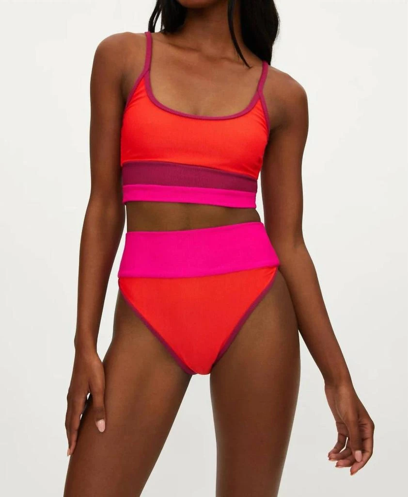 商品Beach Riot|Colorblock Bottom In Be Mine Colorblock,价格¥230,第3张图片详细描述
