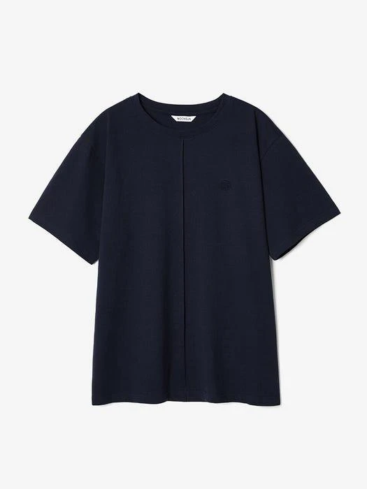 商品MOONSUN|UNisex Pin Tuck Symbol T-Shirt (Navy),价格¥501,第3张图片详细描述