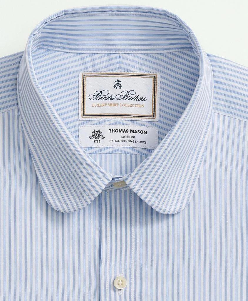 商品Brooks Brothers|Brooks Brothers X Thomas Mason® Cotton Poplin Club Collar, Striped Dress Shirt,价格¥826,第5张图片详细描述